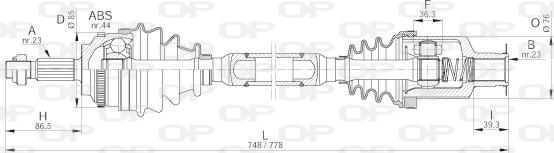 Open Parts DRS6208.00 - Pogonska osovina www.molydon.hr