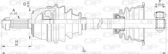 Open Parts DRS6211.00 - Pogonska osovina www.molydon.hr