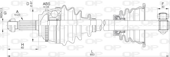 Open Parts DRS6289.00 - Pogonska osovina www.molydon.hr