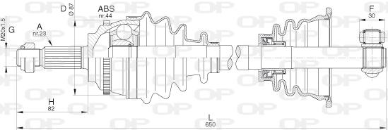 Open Parts DRS6285.00 - Pogonska osovina www.molydon.hr