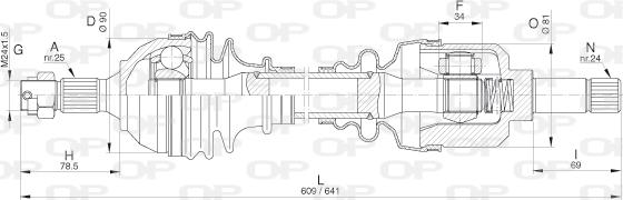 Open Parts DRS6281.00 - Pogonska osovina www.molydon.hr