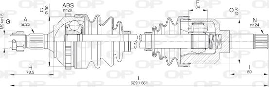 Open Parts DRS6276.00 - Pogonska osovina www.molydon.hr