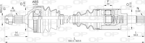 Open Parts DRS6270.00 - Pogonska osovina www.molydon.hr