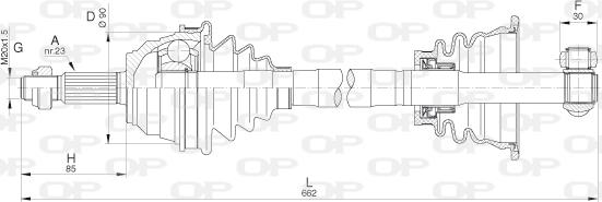 Open Parts DRS6277.00 - Pogonska osovina www.molydon.hr