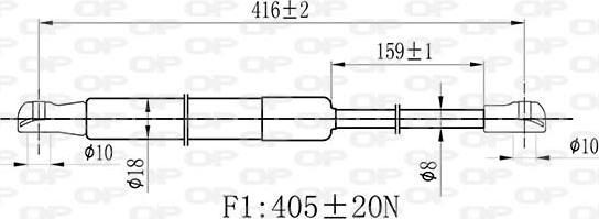 Open Parts GSR6490.00 - Plinski amortizer, prtljaznik/utovarni prostor www.molydon.hr