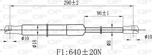 Open Parts GSR6450.00 - Plinski amortizer, hauba motora www.molydon.hr