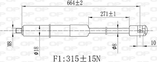 Open Parts GSR6469.01 - Plinski amortizer, hauba motora www.molydon.hr