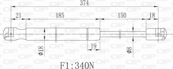 Open Parts GSR6427.00 - Plinski amortizer, hauba motora www.molydon.hr