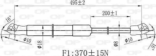 Open Parts GSR6514.00 - Plinski amortizer, prtljaznik/utovarni prostor www.molydon.hr