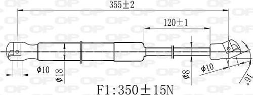 Open Parts GSR6526.00 - Plinski amortizer, hauba motora www.molydon.hr