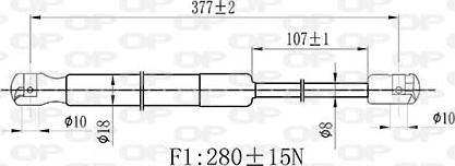 Open Parts GSR6522.00 - Plinski amortizer, hauba motora www.molydon.hr