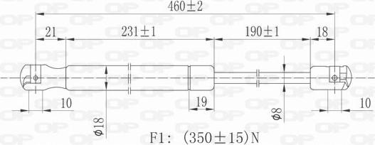 Open Parts GSR6040.00 - Plinski amortizer, prtljaznik/utovarni prostor www.molydon.hr