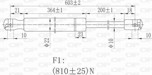 Open Parts GSR6069.00 - Plinski amortizer, prtljaznik/utovarni prostor www.molydon.hr