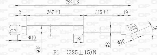 Open Parts GSR6064.00 - Plinski amortizer, hauba motora www.molydon.hr