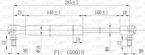 Open Parts GSR6067.00 - Plinski amortizer, hauba motora www.molydon.hr