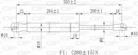 Open Parts GSR6002.00 - Plinski amortizer, prtljaznik/utovarni prostor www.molydon.hr