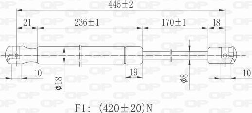 Open Parts GSR6023.00 - Plinski amortizer, prtljaznik/utovarni prostor www.molydon.hr