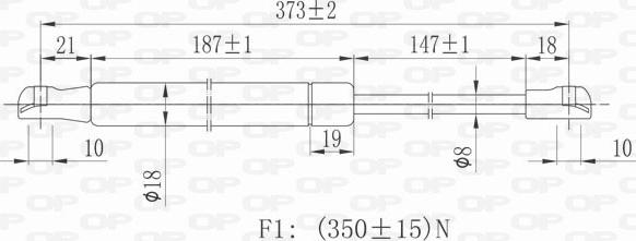 Open Parts GSR6072.00 - Plinski amortizer, hauba motora www.molydon.hr