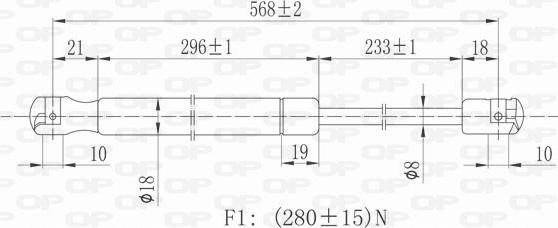 Open Parts GSR6148.00 - Plinski amortizer, prtljaznik/utovarni prostor www.molydon.hr