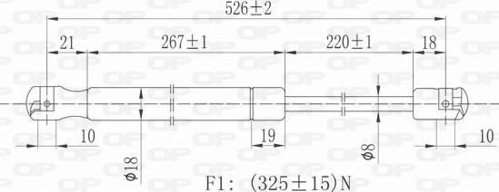 Open Parts GSR6109.00 - Plinski amortizer, prtljaznik/utovarni prostor www.molydon.hr