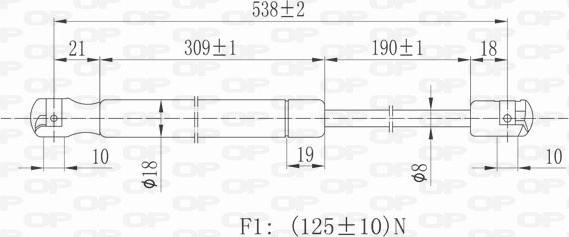 Open Parts GSR6118.00 - Plinski amortizer, hauba motora www.molydon.hr