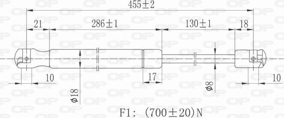 Open Parts GSR6113.00 - Plinski amortizer, prtljaznik/utovarni prostor www.molydon.hr