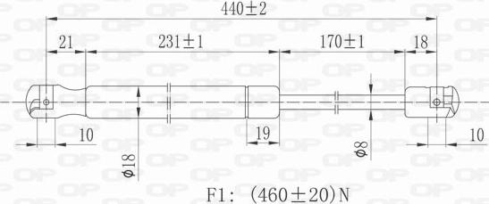 Open Parts GSR6134.00 - Plinski amortizer, prtljaznik/utovarni prostor www.molydon.hr