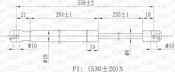 Open Parts GSR6135.00 - Plinski amortizer, prtljaznik/utovarni prostor www.molydon.hr