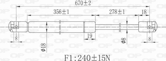 Open Parts GSR6390.00 - Plinski amortizer, hauba motora www.molydon.hr