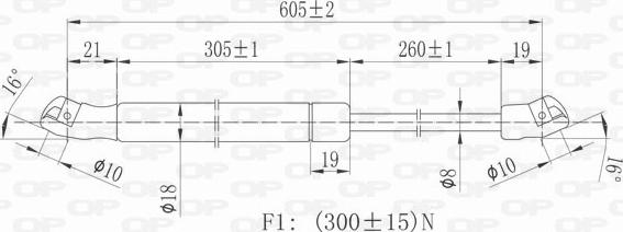 Open Parts GSR6356.00 - Plinski amortizer, prtljaznik/utovarni prostor www.molydon.hr