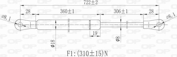 Open Parts GSR6324.00 - Plinski amortizer, hauba motora www.molydon.hr