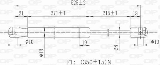 Open Parts GSR6242.00 - Plinski amortizer, prtljaznik/utovarni prostor www.molydon.hr