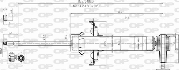 Open Parts SAB8499.32 - Amortizer www.molydon.hr