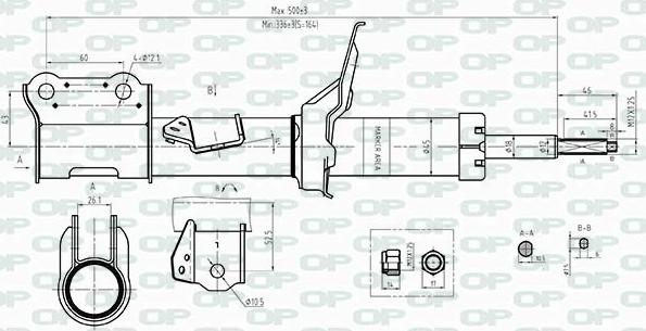 Open Parts SAB8451.31 - Amortizer www.molydon.hr