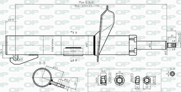 Open Parts SAB8403.31 - Amortizer www.molydon.hr