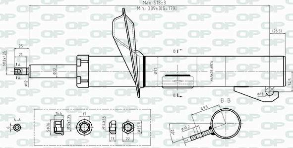 Open Parts SAB8402.31 - Amortizer www.molydon.hr