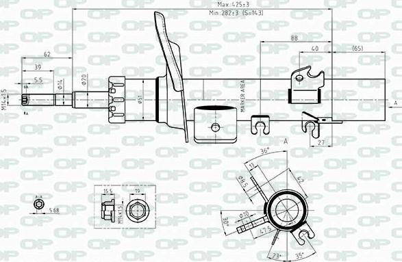 Open Parts SAB8418.31 - Amortizer www.molydon.hr