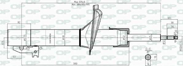 Open Parts SAB8412.31 - Amortizer www.molydon.hr