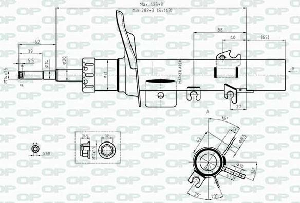 Open Parts SAB8417.31 - Amortizer www.molydon.hr