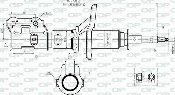 Open Parts SAB8480.31 - Amortizer www.molydon.hr