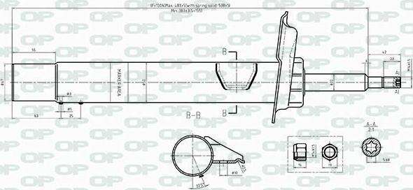 Open Parts SAB8438.31 - Amortizer www.molydon.hr