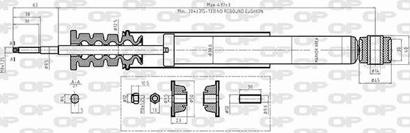 Open Parts SAB8590.32 - Amortizer www.molydon.hr