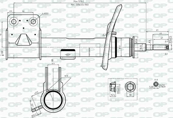 Open Parts SAB8542.31 - Amortizer www.molydon.hr