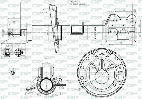 Open Parts SAB8547.31 - Amortizer www.molydon.hr