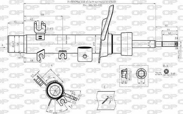 Open Parts SAB8553.31 - Amortizer www.molydon.hr