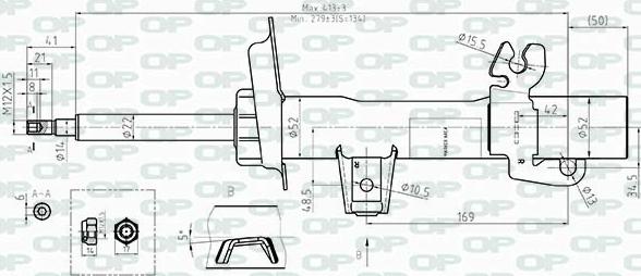 Open Parts SAB8509.31 - Amortizer www.molydon.hr