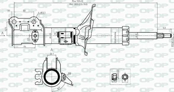 Open Parts SAB8503.11 - Amortizer www.molydon.hr