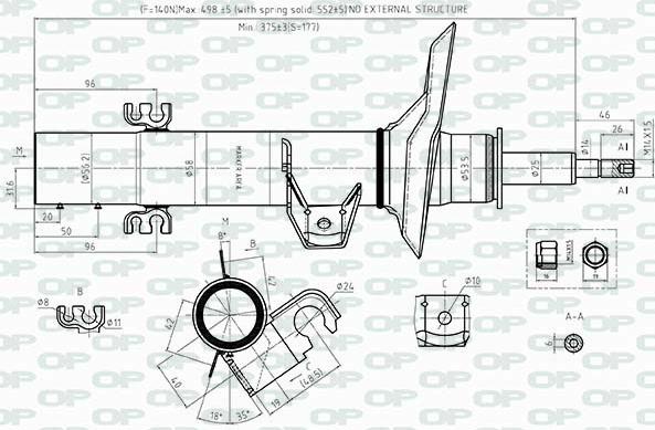 Open Parts SAB8515.31 - Amortizer www.molydon.hr