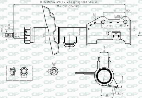 Open Parts SAB8518.31 - Amortizer www.molydon.hr