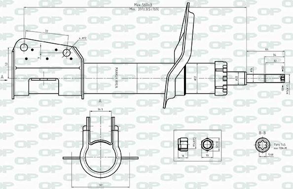 Open Parts SAB8513.31 - Amortizer www.molydon.hr